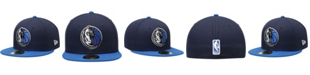 New Era Men's Navy/Blue Dallas Mavericks Official Team Color 2Tone 59FIFTY Fitted Hat